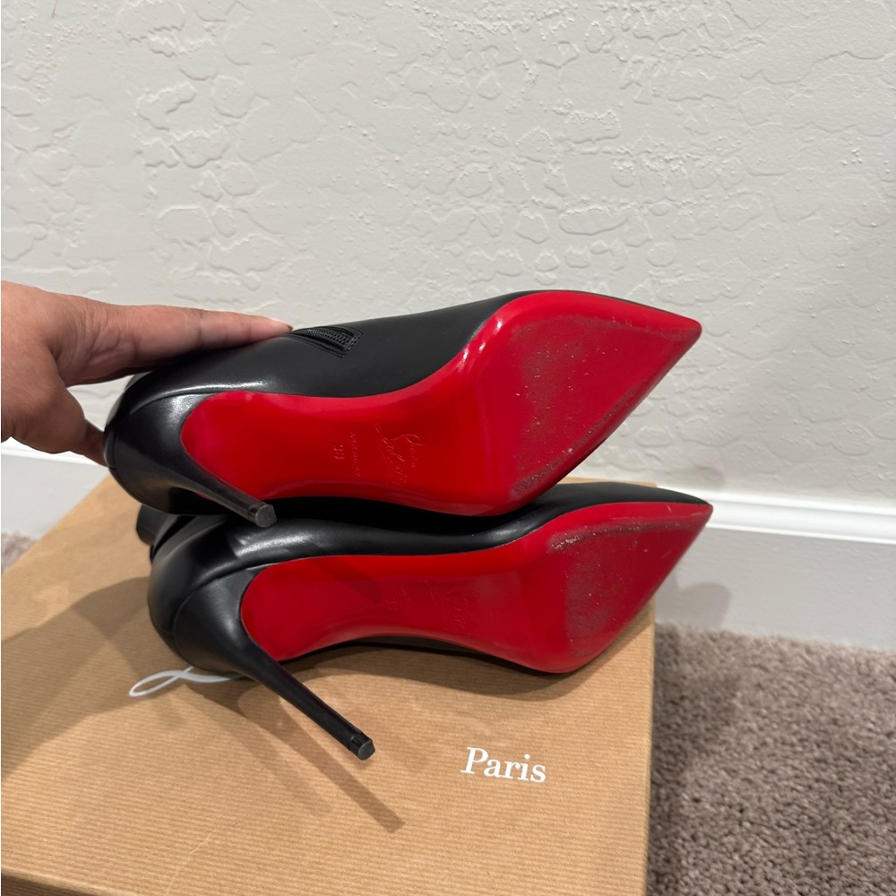 Christian Louboutin Black Ankle Boots - Picture 4 of 6